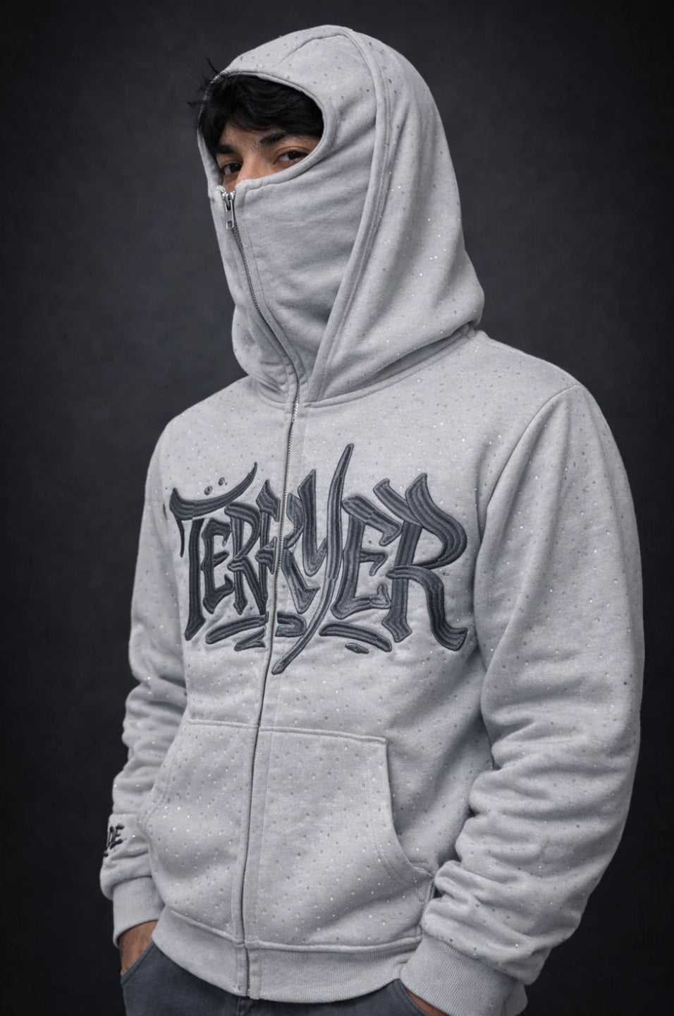 Balaclava Hoodie DoctorZet Negro vista 2