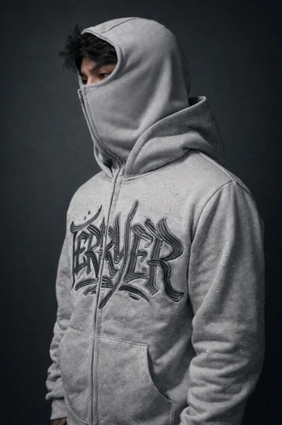 Balaclava Hoodie DoctorZet Negro vista 3